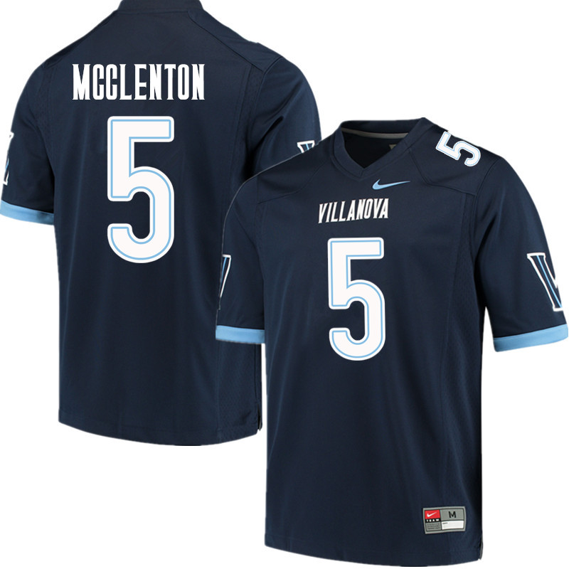 Men #5 Jarrett McClenton Villanova Wildcats College Football Jerseys Sale-Navy - Click Image to Close